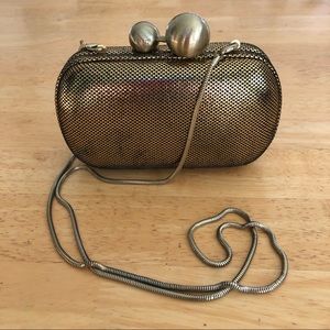 Diane von Furstenberg  sphere metal clutch bag